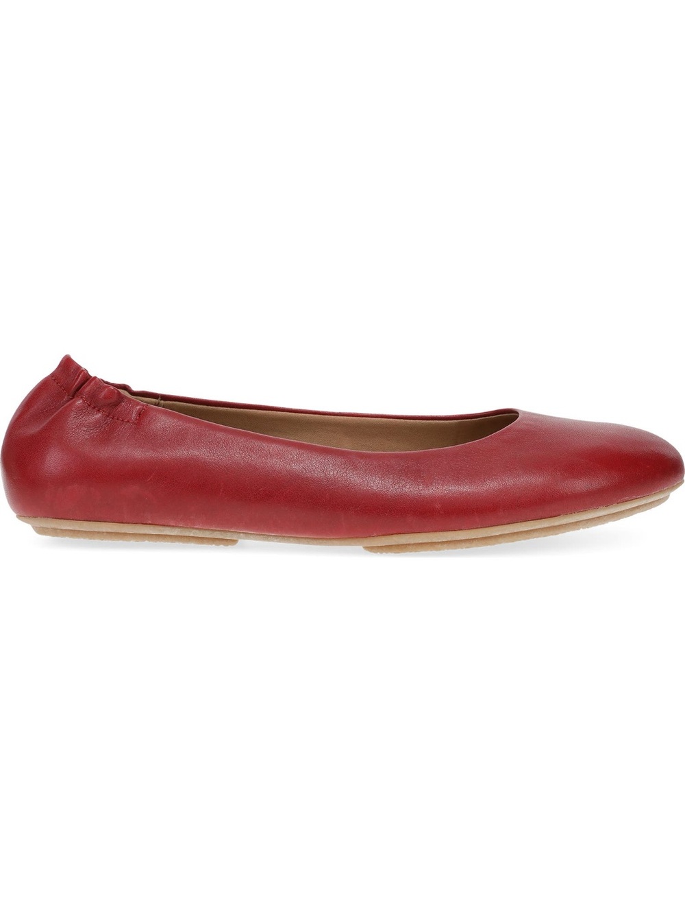 Dansko Mollie Nappa Red Leather Ballet Flat
